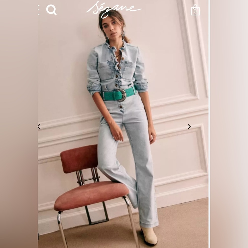 Sezane Miley Jumpsuit. Size 40 (8)